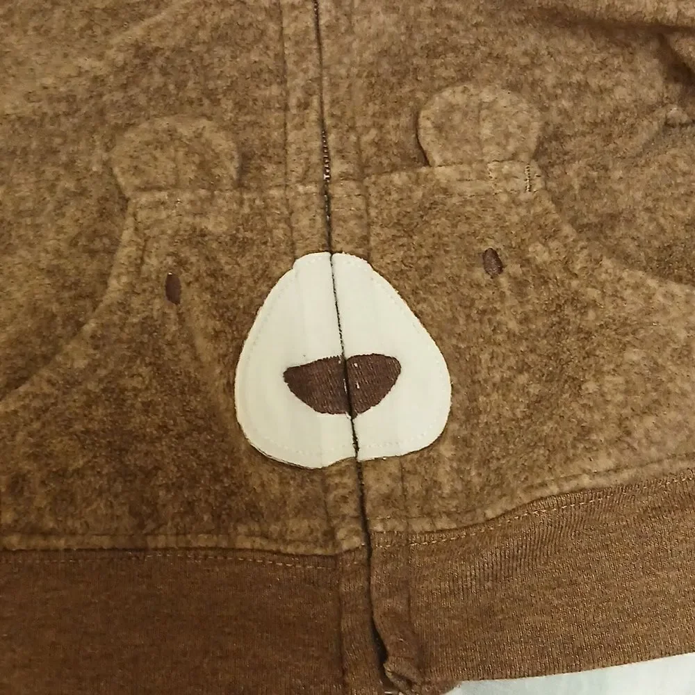 🕳🩷CHILD OF MINE Boys 18M Hooded Sweatshirt Jacket. Brown